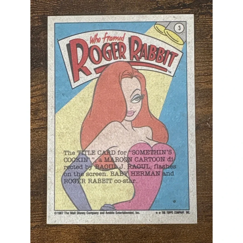1987 Topps Who Framed Roger Rabbit Trading Cards Lot of 39 Vintage Disney Amblin